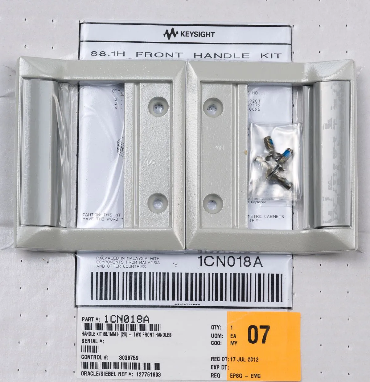 Kit de Alça de Montagem em Rack Keysight 1CN018A
