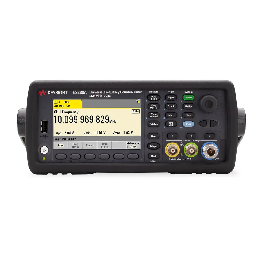 Contador/Temporizador de Frequência Universal Keysight 53230A/010/115/203