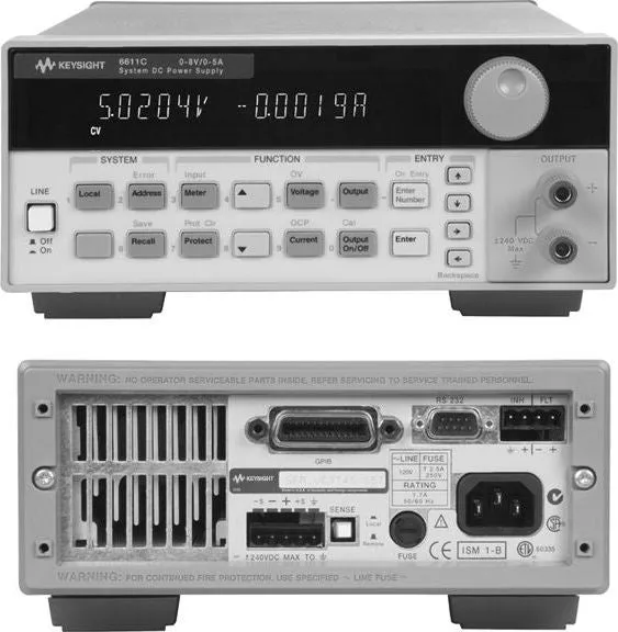 Fonte de Alimentação CC Keysight 6612C