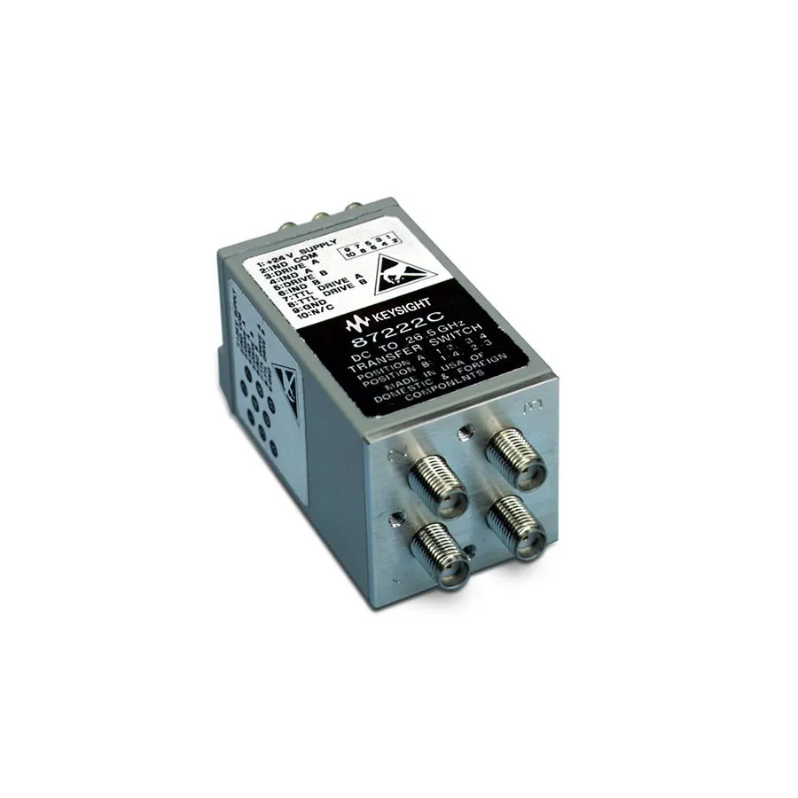 Keysight 87222C/161 Chave de Transferência Coaxial