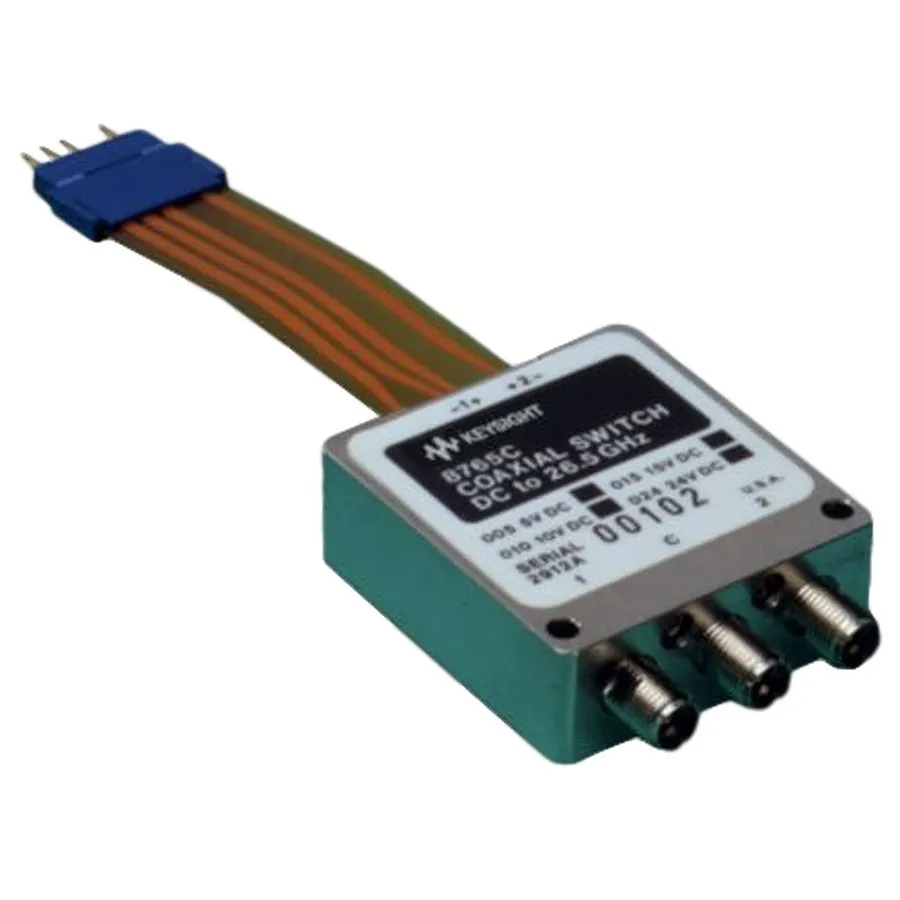 Comutador Coaxial Keysight 8765D, SPDT, DC a 40 GHz, 24 Vcc