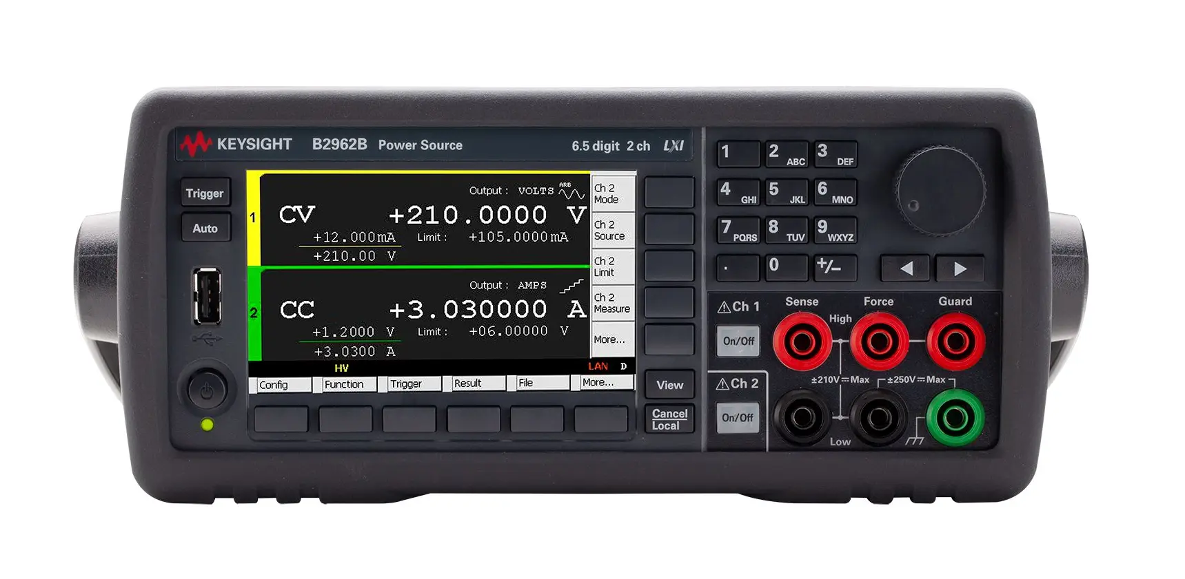 Fonte de Alimentação Keysight B2962B de Ruído Muito Baixo com 6,5 Dígitos