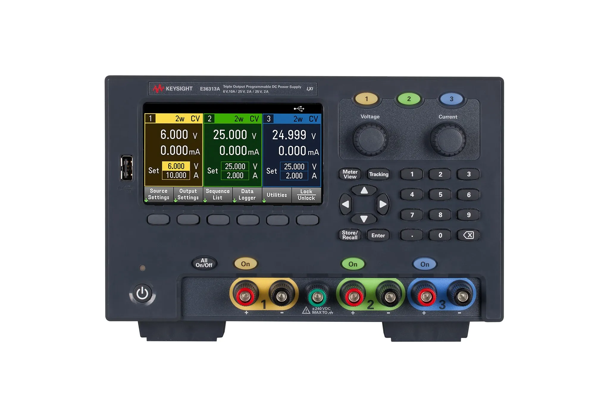 Keysight E36313A Fonte de Alimentação DC de Tripla Saída
