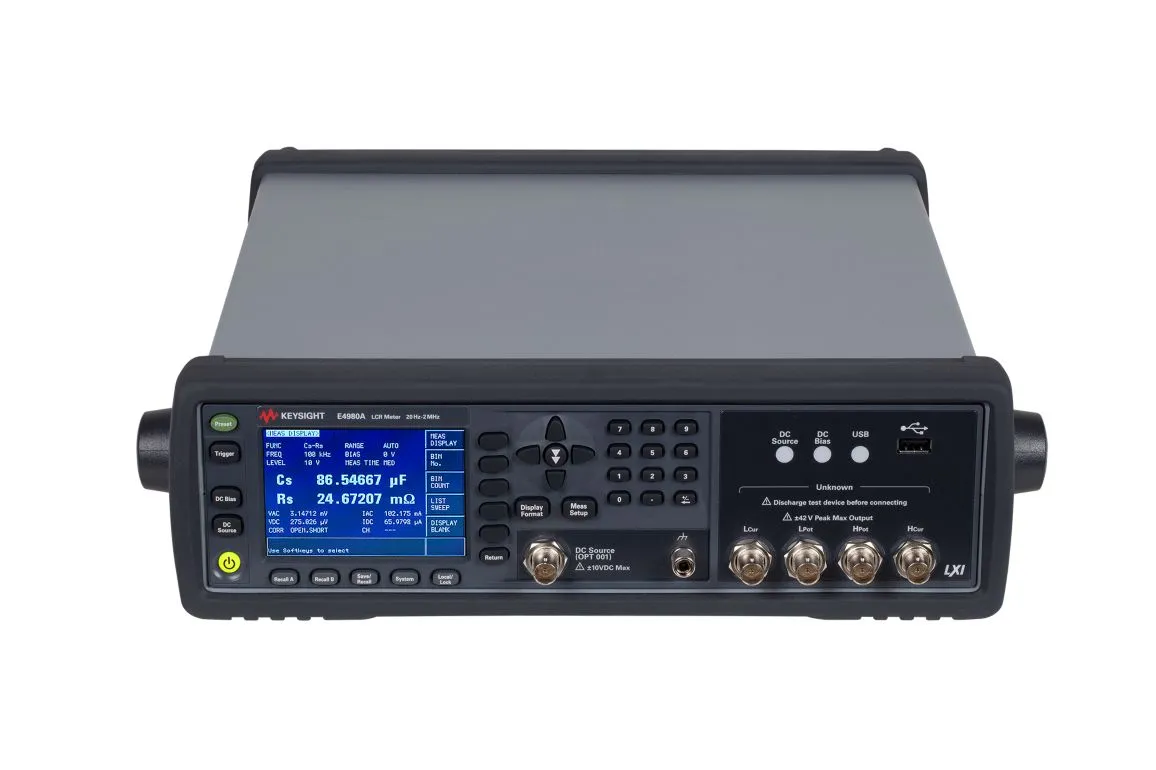 Medidor LCR de Precisão Keysight E4980A