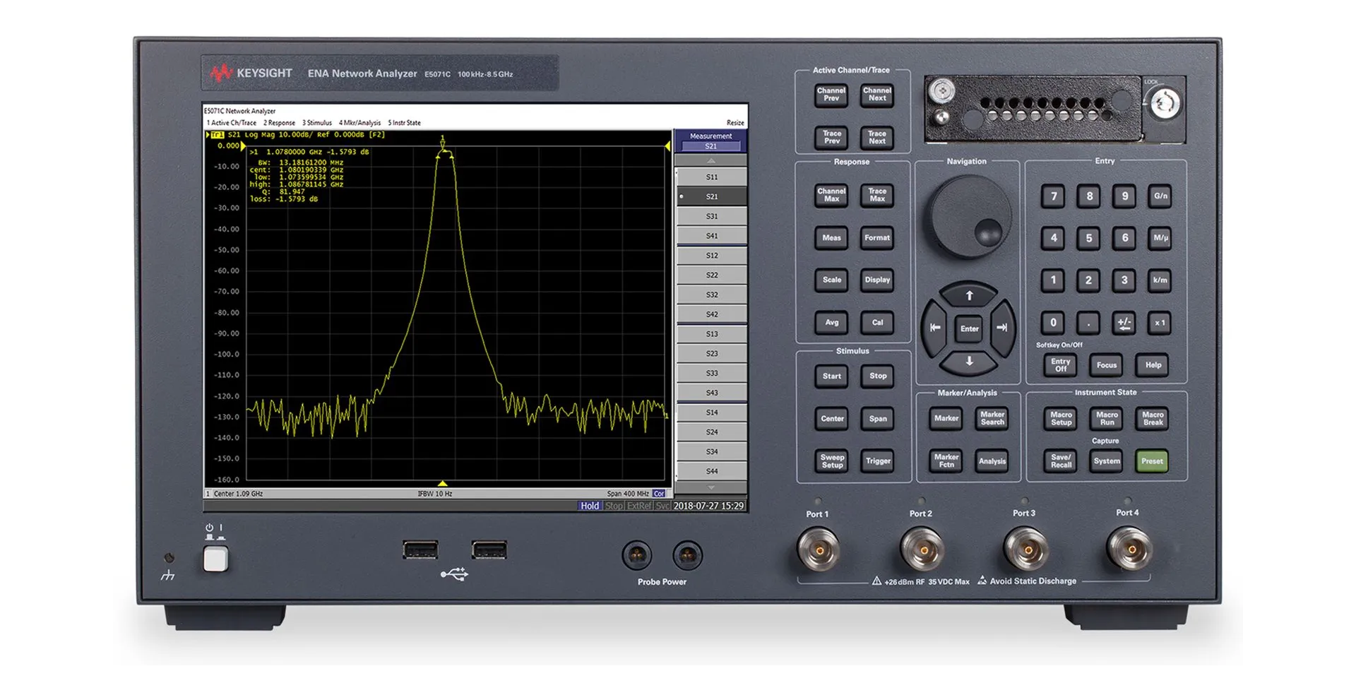 Analisador de Rede Vetorial Keysight E5071C