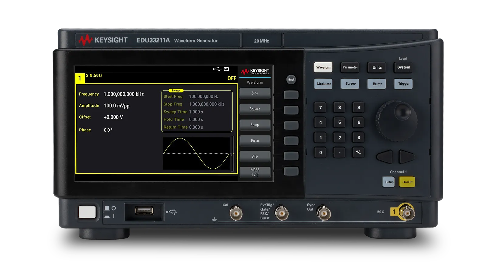Keysight EDU33211A Gerador de Função/Waveform Arbitrária