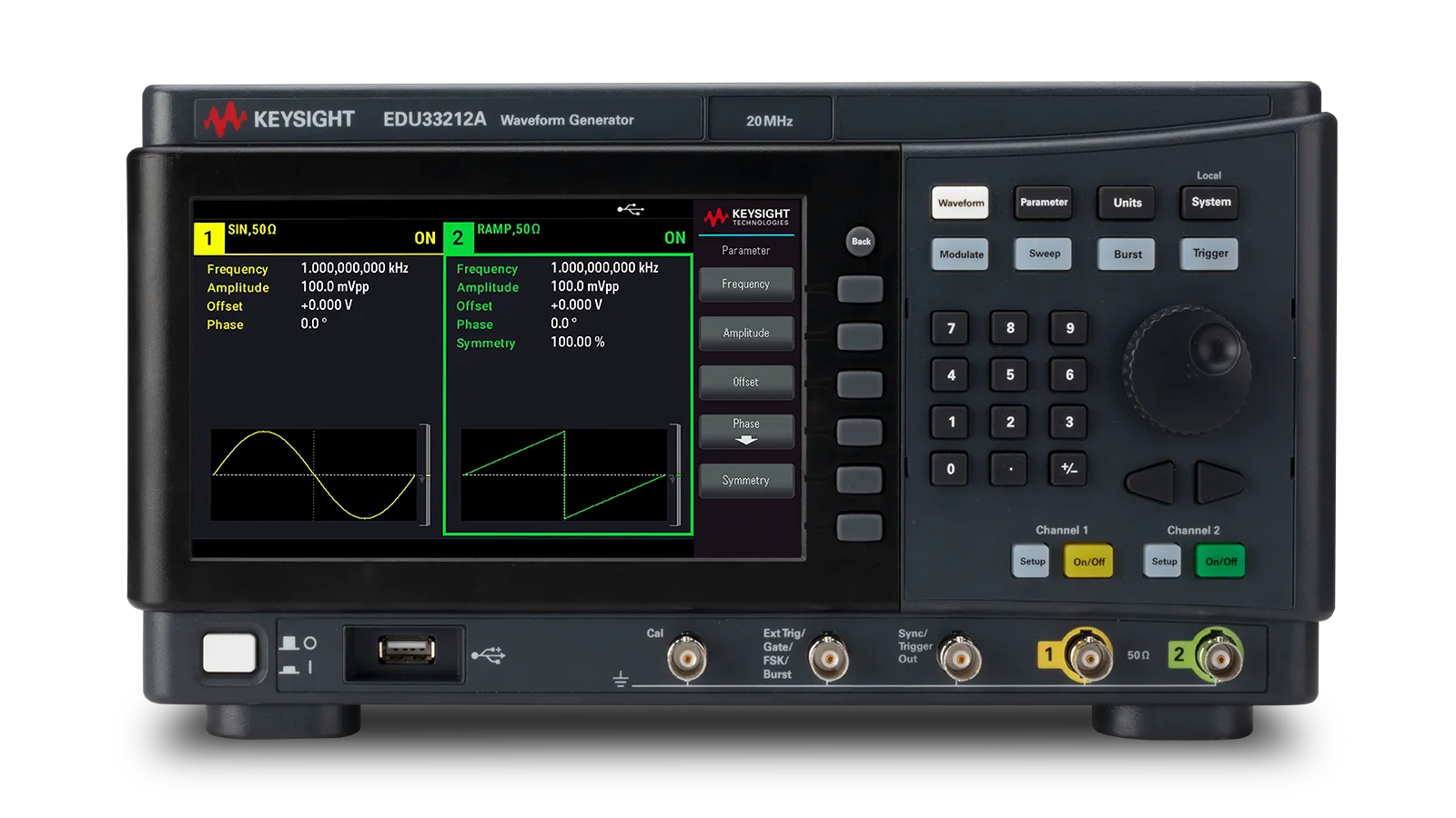 Keysight EDU33212A Gerador de Função/Waveform Arbitrária de Dois Canais