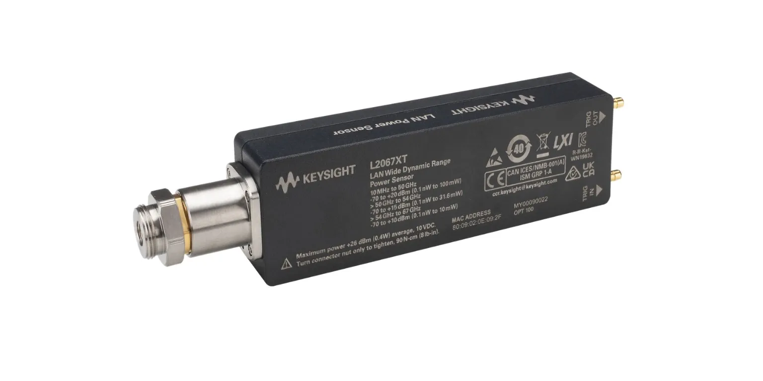 Sensor de Potência RF Keysight L2067XT com Ampla Faixa Dinâmica de Pico e Média