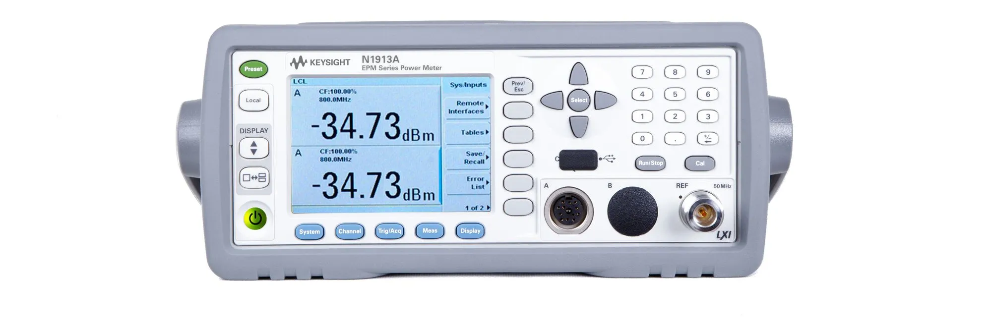 Medidor de Potência de Canal Único Keysight N1913A