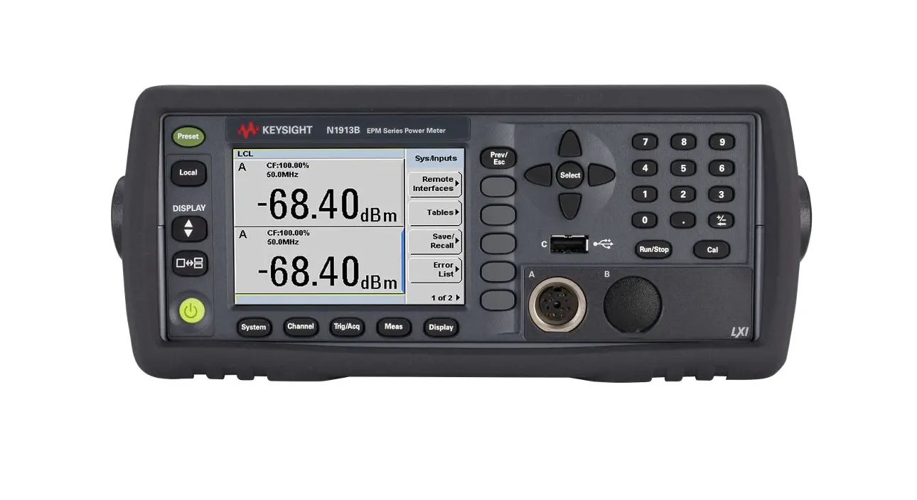 Medidor de Potência de Canal Único Keysight N1913B