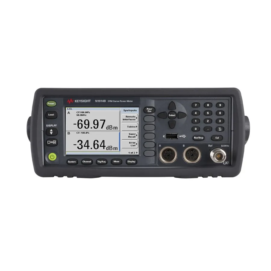 Medidor de Potência de Dois Canais Keysight N1914B/005/300/C01