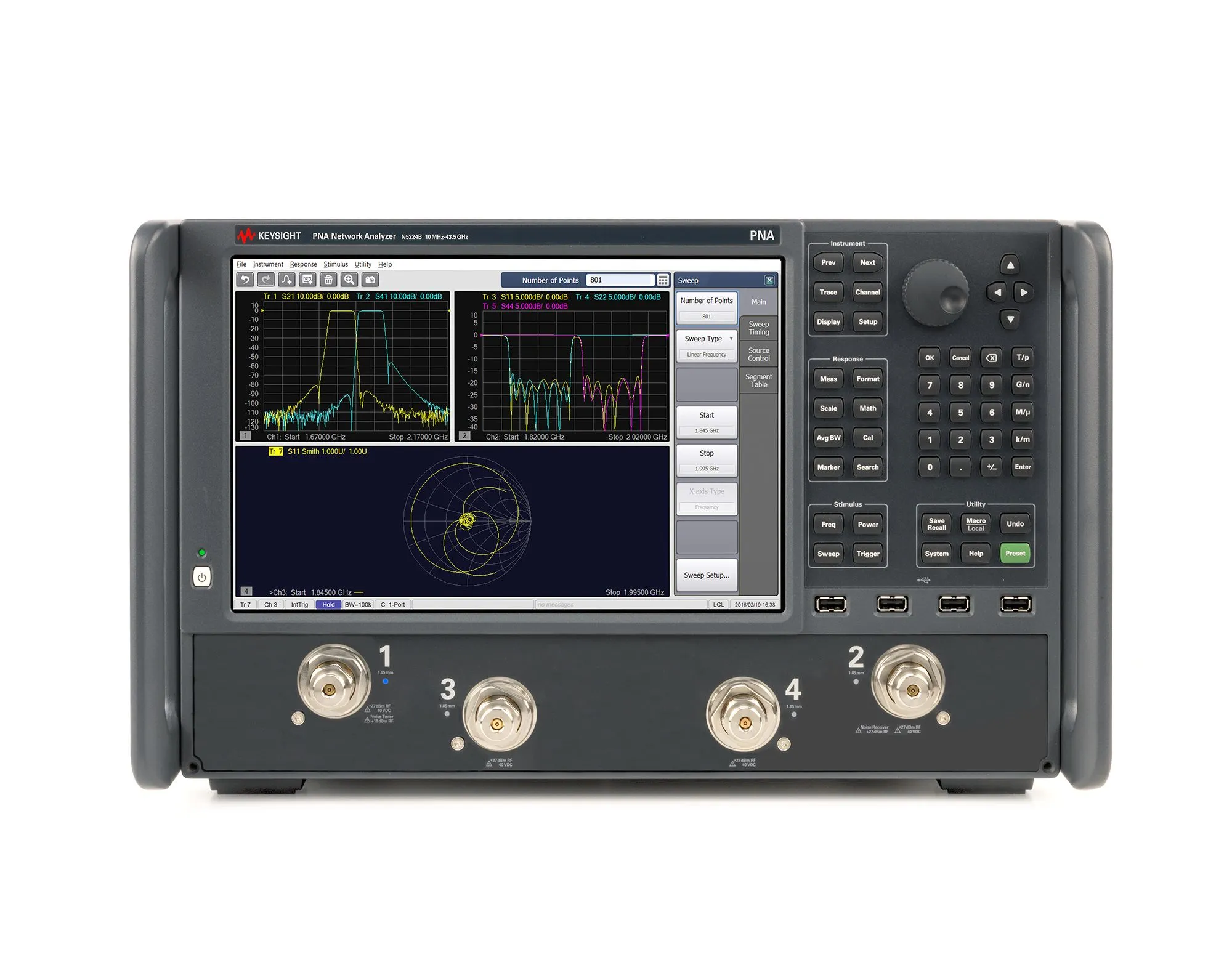 Keysight N5224B Analisador de Rede de Microondas