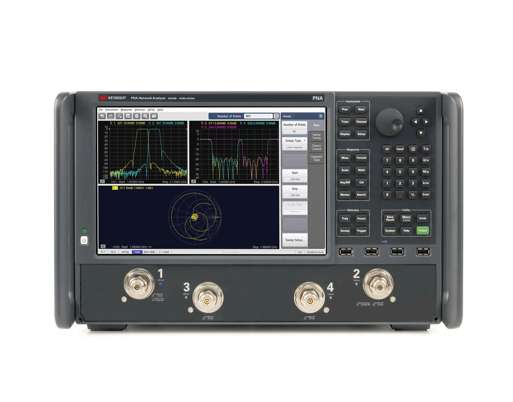 Keysight N5225B PNA Analisador de Rede de Microondas