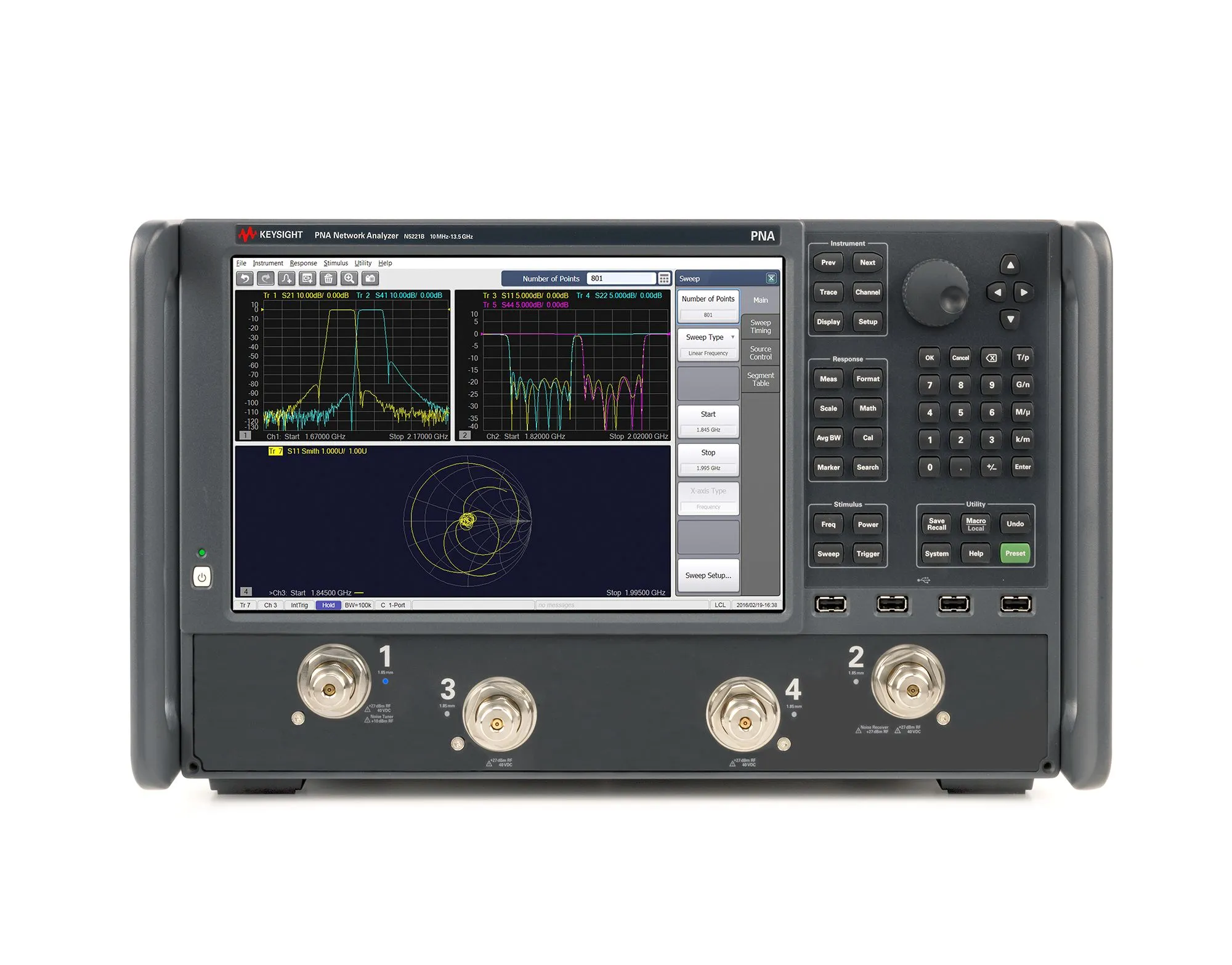 Keysight N5227B PNA Analisador de Rede de Microondas