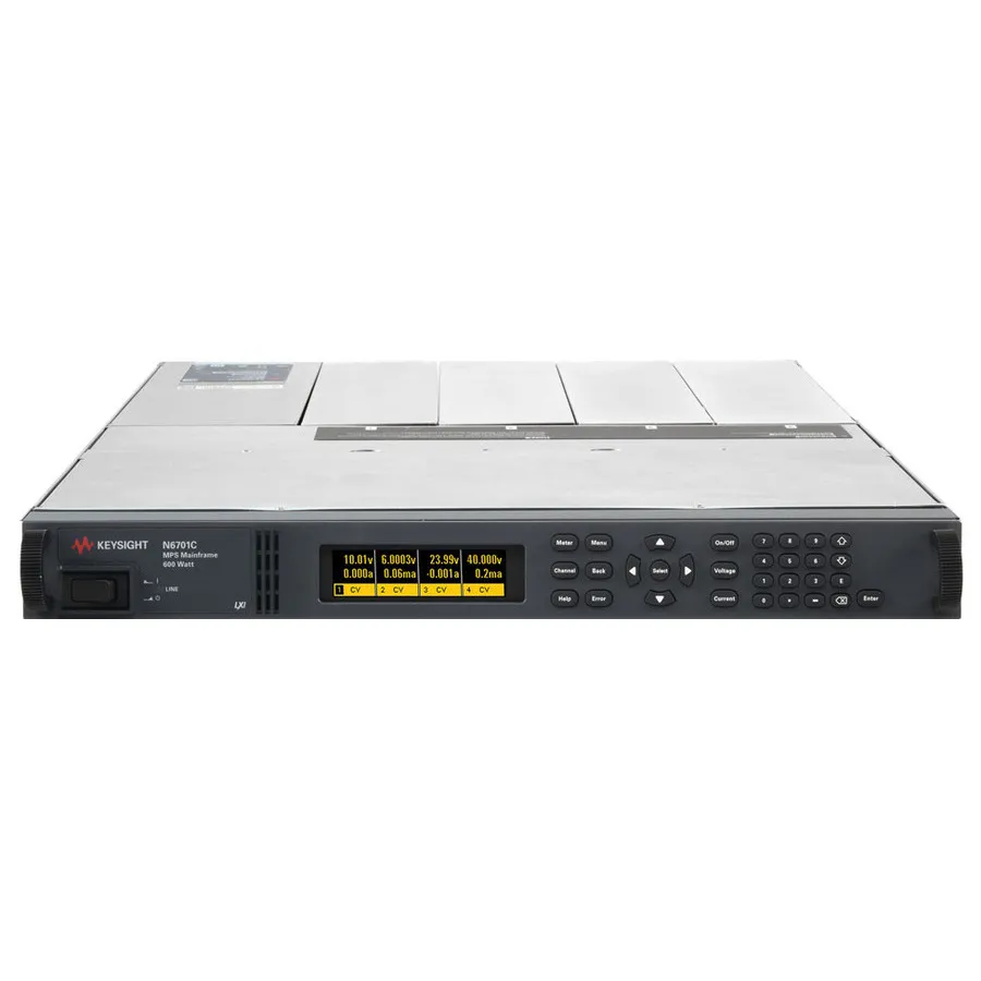 Chassis Modulável do Sistema de Alimentação Keysight N6701C com Kit de Suporte em Rack