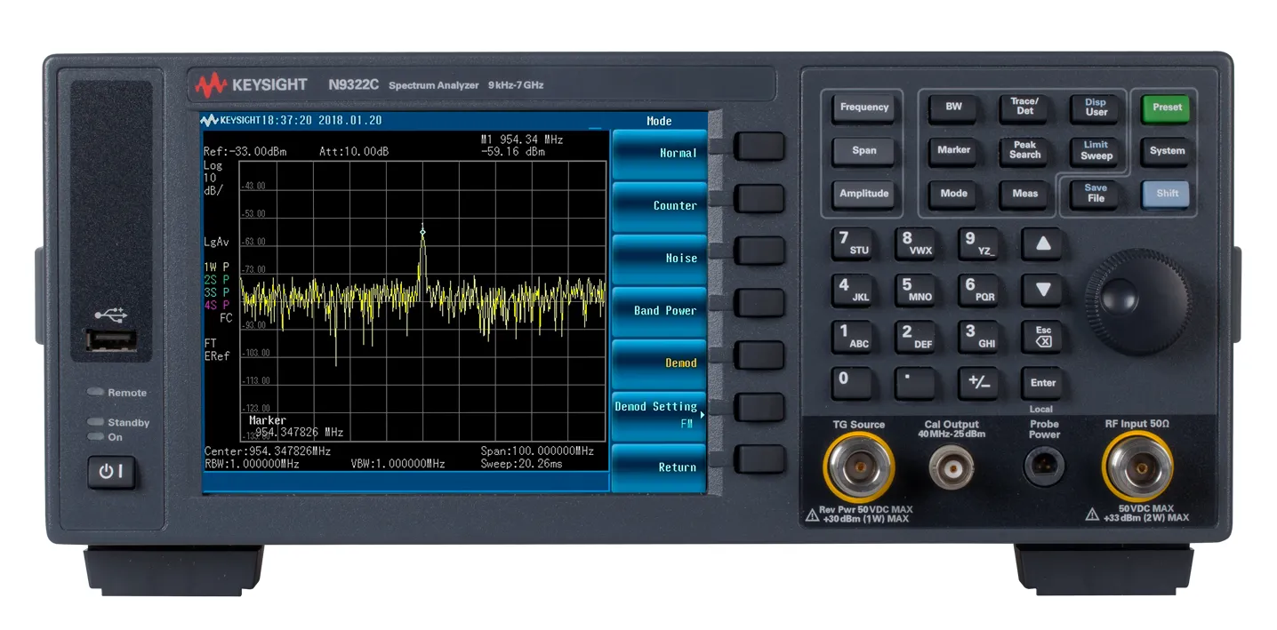 Analisador de Espectro Básico Keysight N9324C
