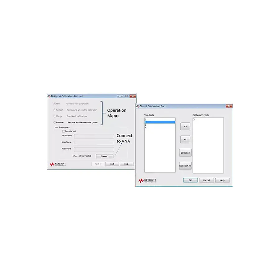 Opção Assistente de Calibração Multiporta Keysight S97552B