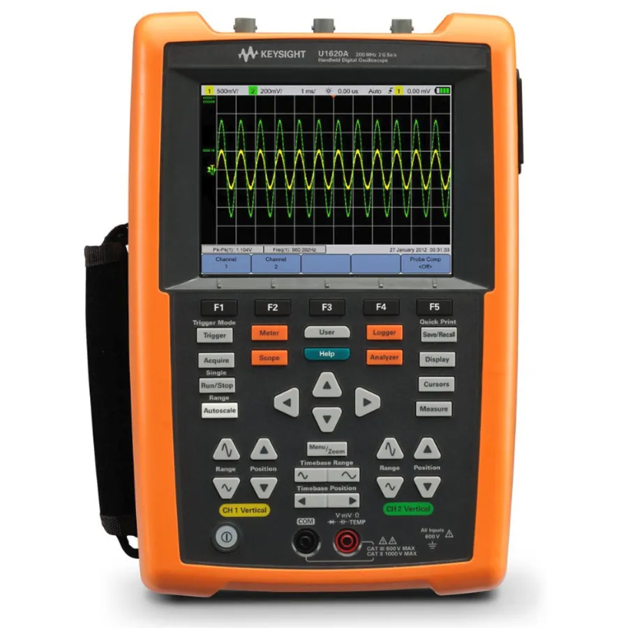 Keysight U1620A Osciloscópio Portátil de 200 MHz com 2 Canais