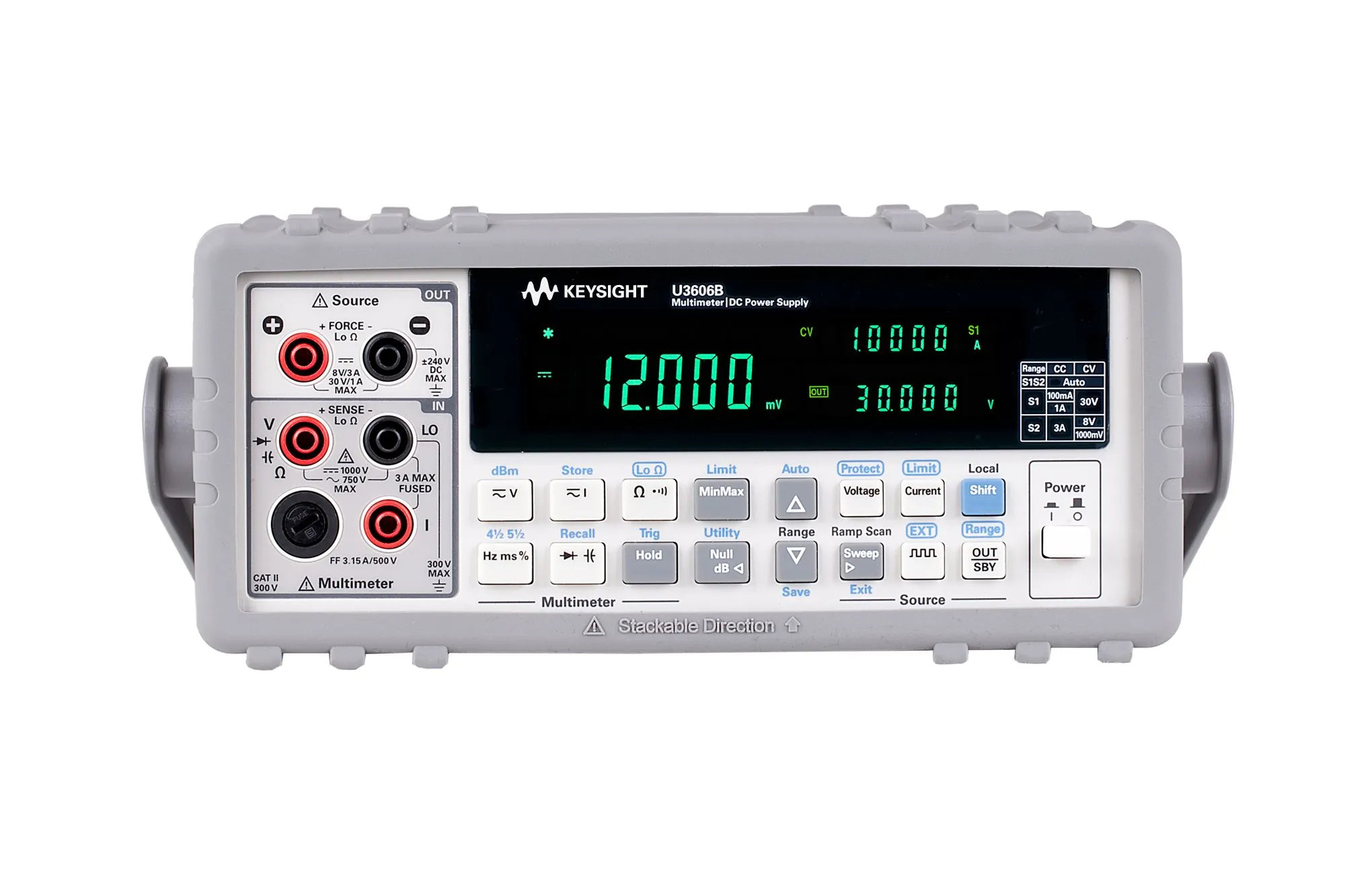 Multímetro Keysight U3606B e Fonte de Alimentação CC