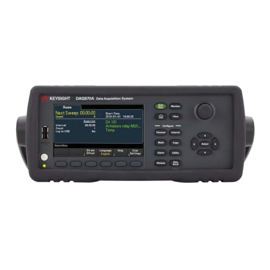 Solução Keysight U3900DAQ/001/100/101 de Multiplexação e Controle