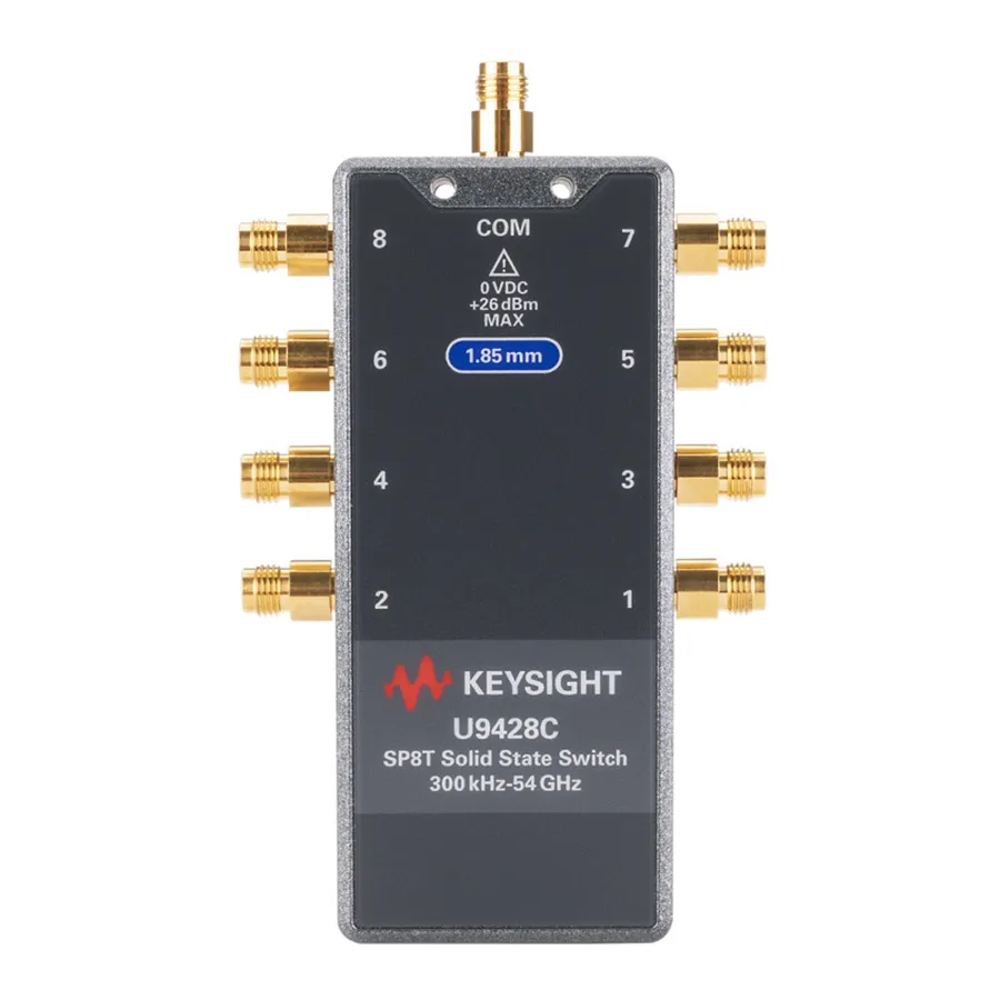 Chaveador FET de Estado Sólido Keysight U9428C (SP8T, USB)