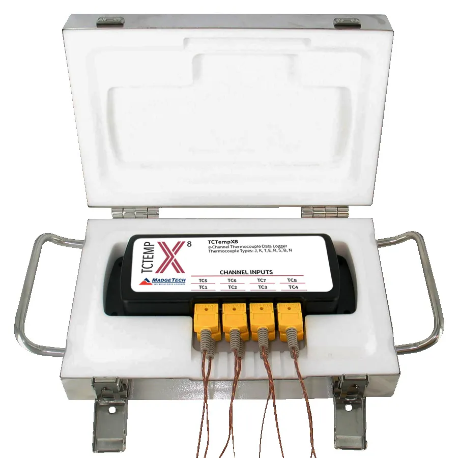 Registrador de Temperatura do Forno MadgeTech 900437-00 ThermoVaultX8