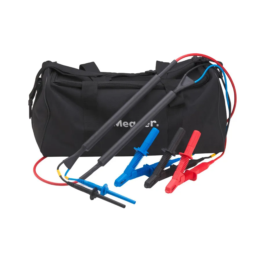 Conjunto de Cabos de Pinça Blindados Megger 1005-267 15kV, 10m