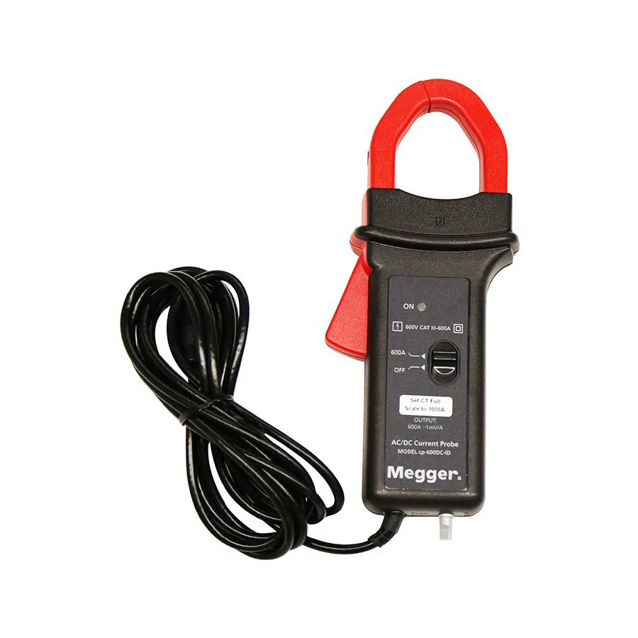 Conjunto de Alicates de Corrente com Efeito Hall Megger CP-600DC-ID-KIT