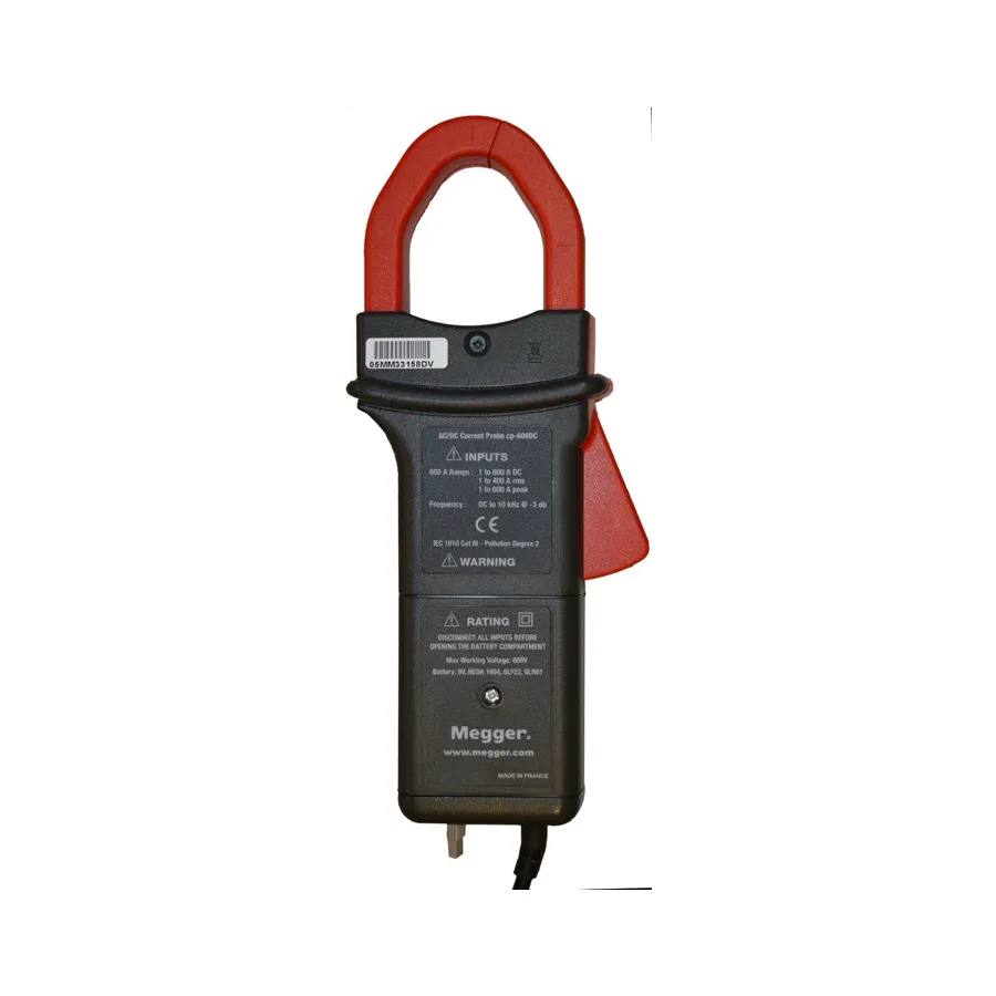 Alicate de Corrente CA/CC Megger CP-600DC-ID com Efeito Hall