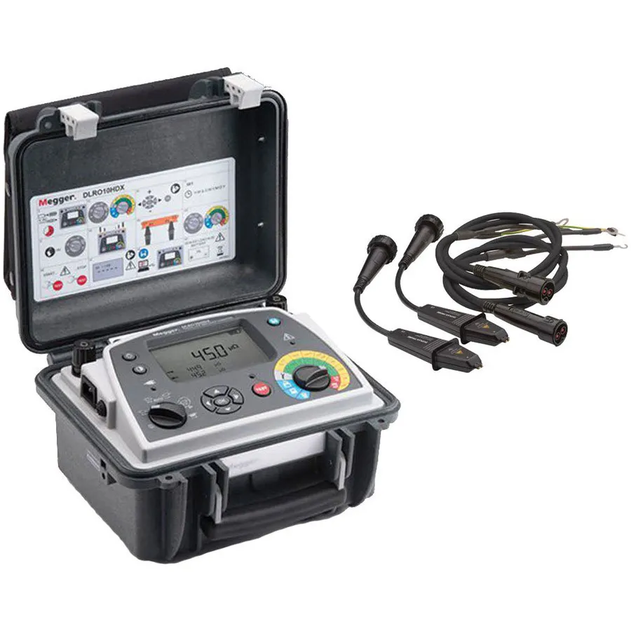 Megger DLRO-10HDX-DH4C Micro-Ohmímetro de Baixa Resistência
