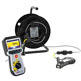 Megger DLRO2-KC50C-KIT Kit Ohmímetro de Baixa Resistência com Carretel de Sonda Kelvin Clip de 50m