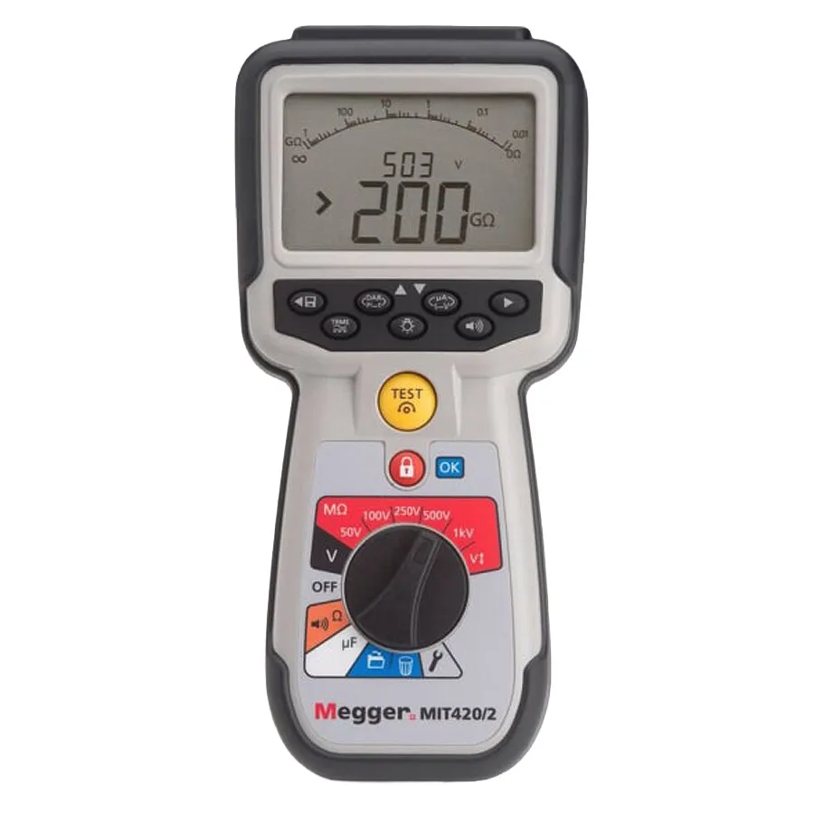 Testador de Isolamento e Continuidade Megger MIT420/2
