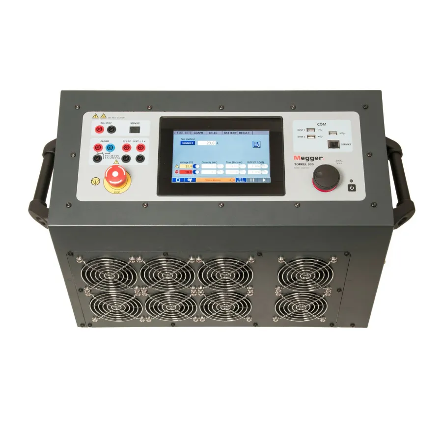Sistema de Teste de Descarga de Bateria Megger Torkel910