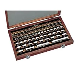 Jogo de Blocos Padrão de Aço Métricos Mitutoyo 516-944-26 com 103 Peças, Grade 2