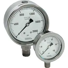 Manômetro de Pressão Líquido Preenchido NOSHOK 60-510-20000-PSI/KPA 6"