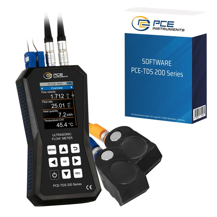 PCE Instruments PCE-TDS 200+ M-SW-KIT Medidor de Fluxo Ultrassônico