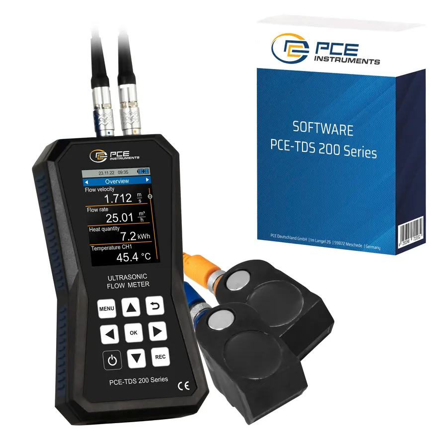 Kit Medidor de Vazão Ultrassônico PCE Instruments PCE-TDS 200 M-SW-KIT