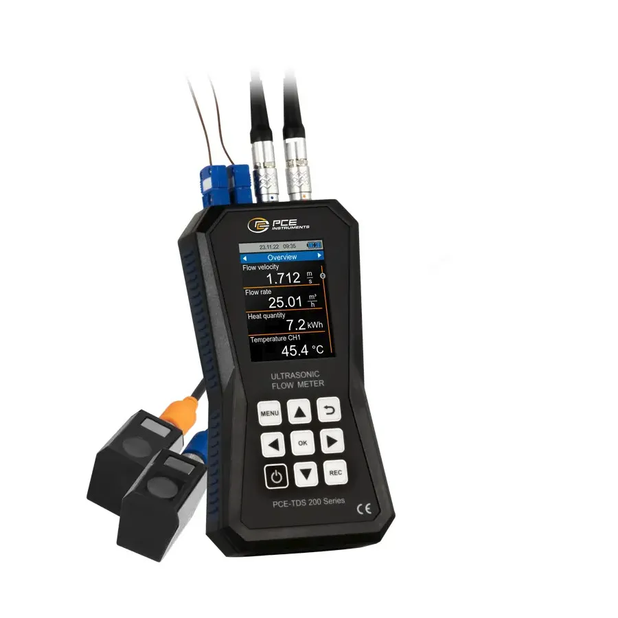 PCE Instruments PCE-TDS 200+ S Medidor de Fluxo Ultrassônico
