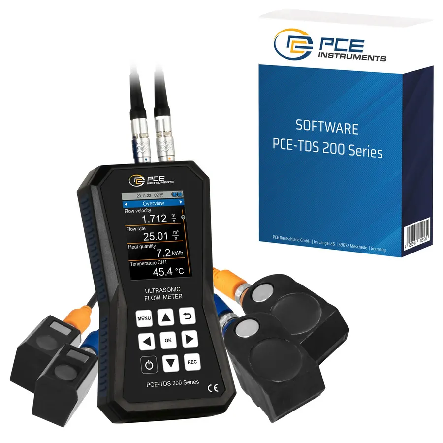 PCE Instruments PCE-TDS 200 SM-SW-KIT Medidor de Fluxo Ultrassônico