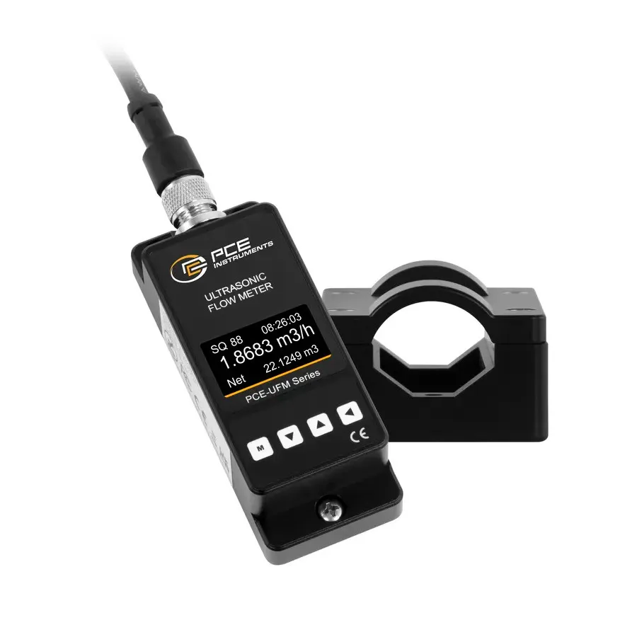 Medidor de Fluxo Ultrassônico com Sensor Acoplado PCE Instruments PCE-UFM 25