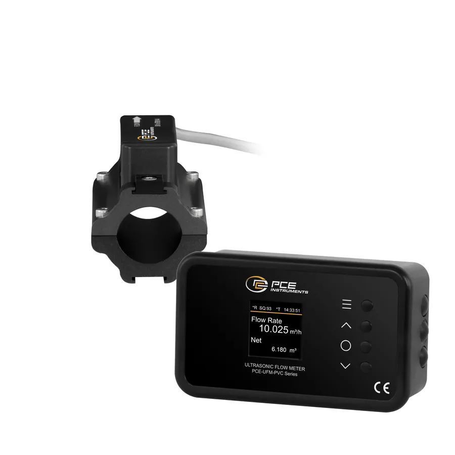 Medidor de Fluxo Ultrassônico com Sensor Acoplado PCE Instruments PCE-UFM 25PVC
