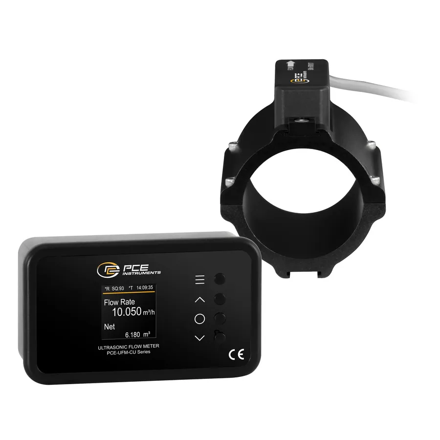 Medidor de Fluxo Ultrassônico com Sensor Acoplado PCE-UFM 50CU