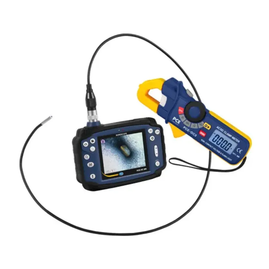 Kit de Borescópio de Vídeo e Amperímetro de Garra PCE Instruments PCE-VE 200-KIT2