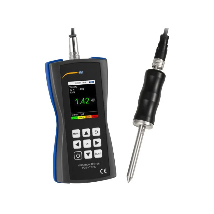 PCE Instruments Medidor de Vibração PCE-VT 3700S com Sensor de Ponta de Medição