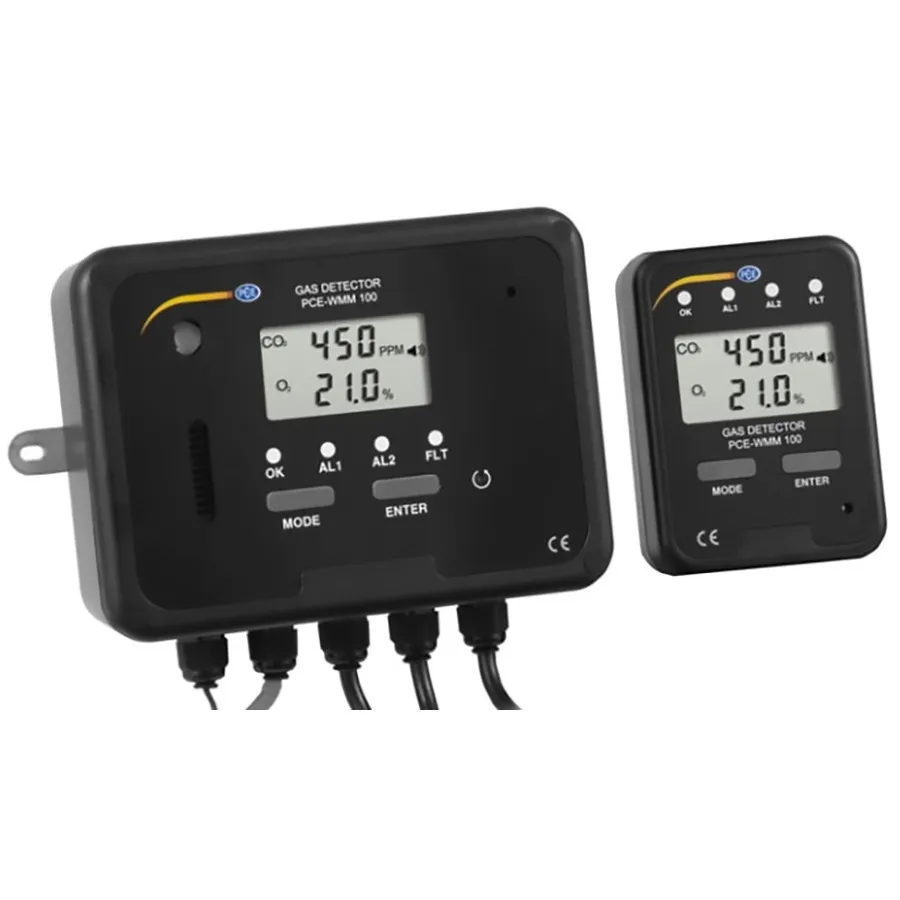PCE Instruments PCE-WMM 100 Detector de Gás Fixo CO2/O2