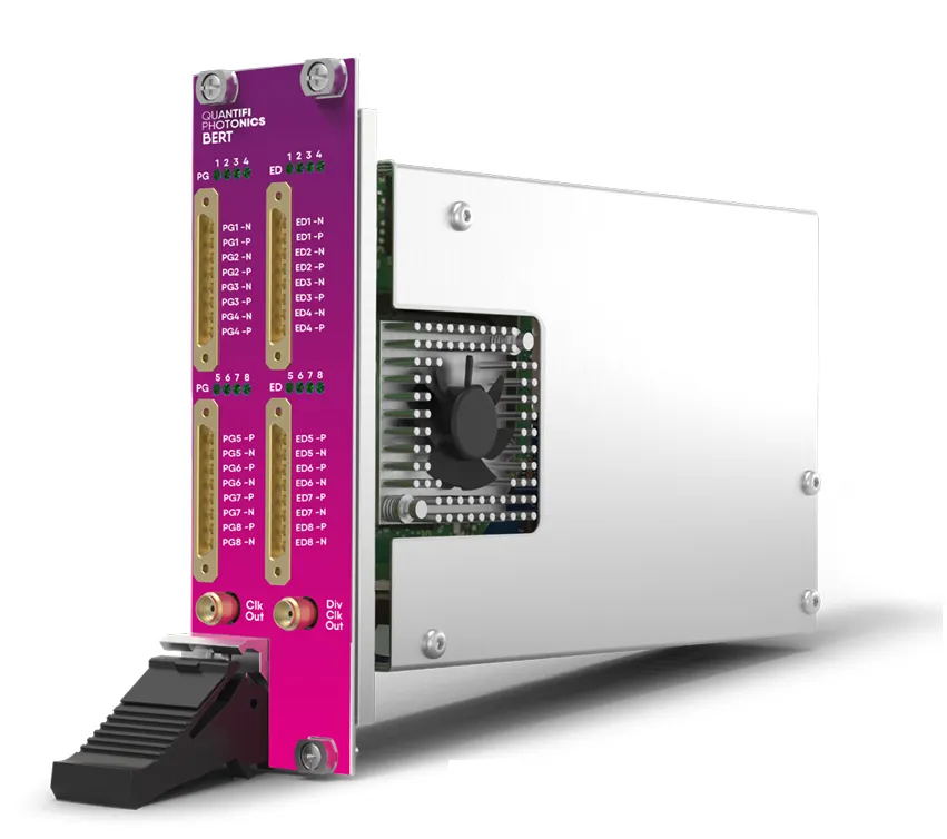 Testador BER Quantifi Photonics BERT-1102-8-PXIE de 8 Canais