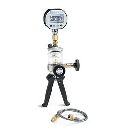 Bomba Hidráulica Manual Ralston Instruments QTHP-1KPSIG-D com Manômetro de Pressão