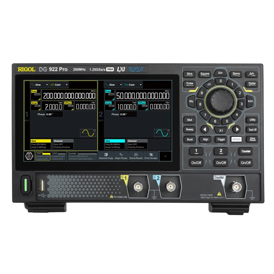 Gerador de Forma de Onda Arbitrária RIGOL DG922 Pro