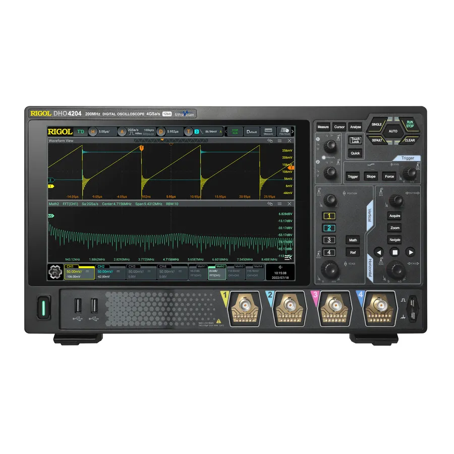 Osciloscópio Digital RIGOL DHO4204 com 4 Canais