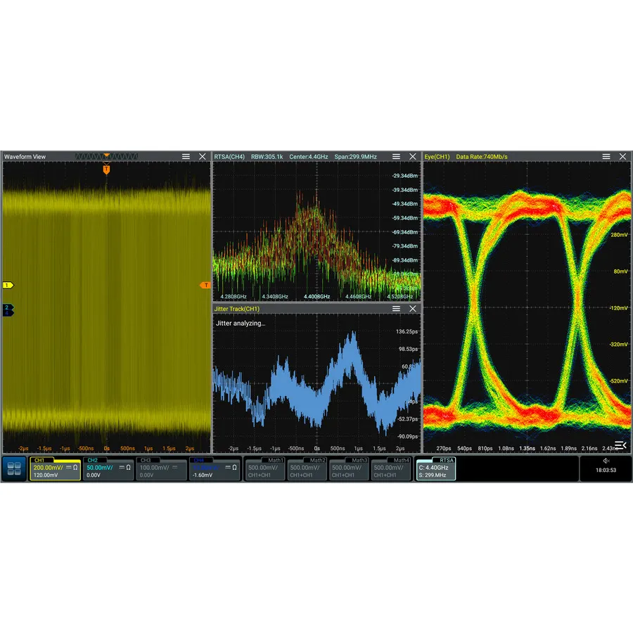 RIGOL DS70000-JITTA Opção de Análise de Diagrama de Olho e Jitter
